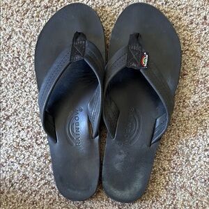 Rainbow Classic Black Sandals